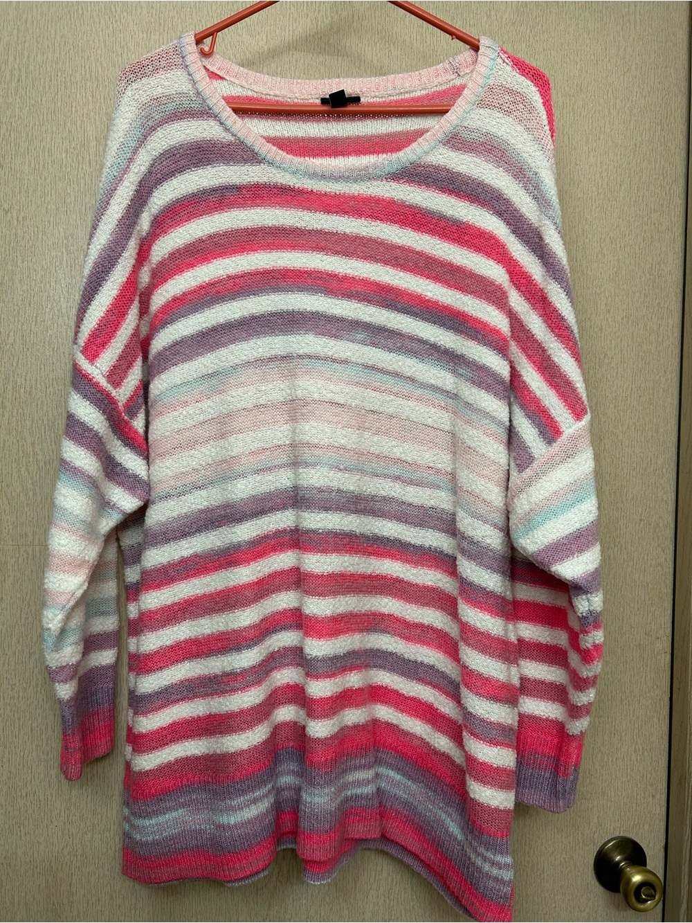 torrid - Pink Striped Sweater - Size 4XL